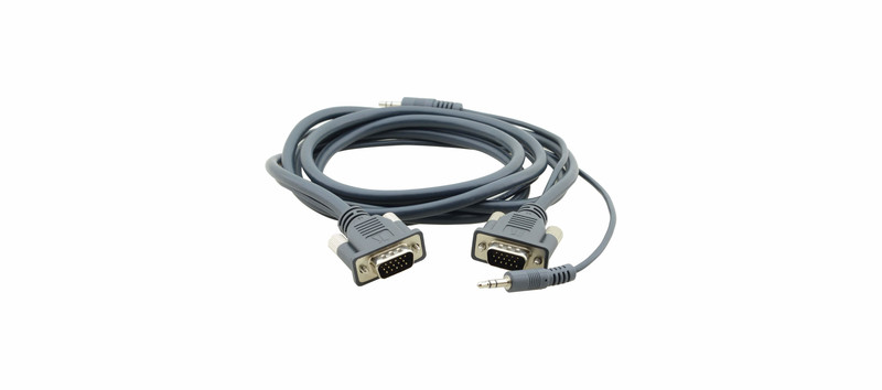 Kramer Electronics C-MGMA/MGMA-10 3м VGA (D-Sub) + 3.5mm VGA (D-Sub) + 3.5mm Черный