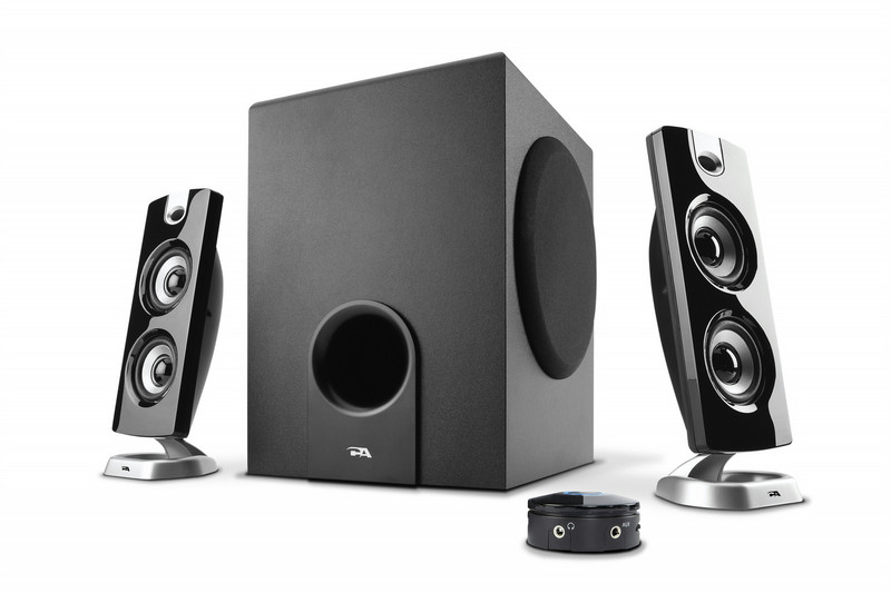 Cyber Acoustics CA-3602 2.1channels 30W Black,Silver speaker set