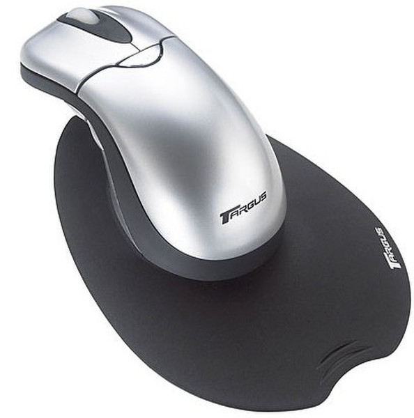 Targus Wireless Ergo Mouse Беспроводной RF Оптический 800dpi Cеребряный компьютерная мышь