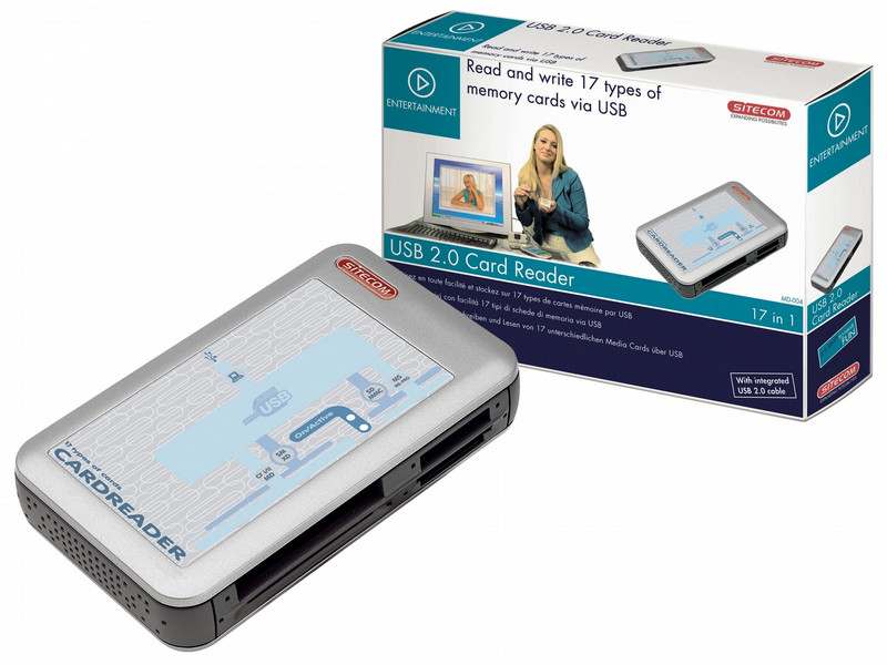 Sitecom USB 2.0 Card reader 51 in 1 card reader