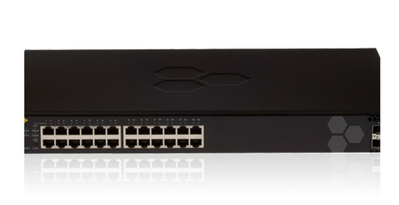 Aerohive SR2024P gemanaged Gigabit Ethernet (10/100/1000) Energie Über Ethernet (PoE) Unterstützung 1U Schwarz