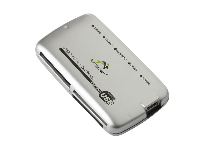 Tracer C14 USB 2.0 Cеребряный устройство для чтения карт флэш-памяти