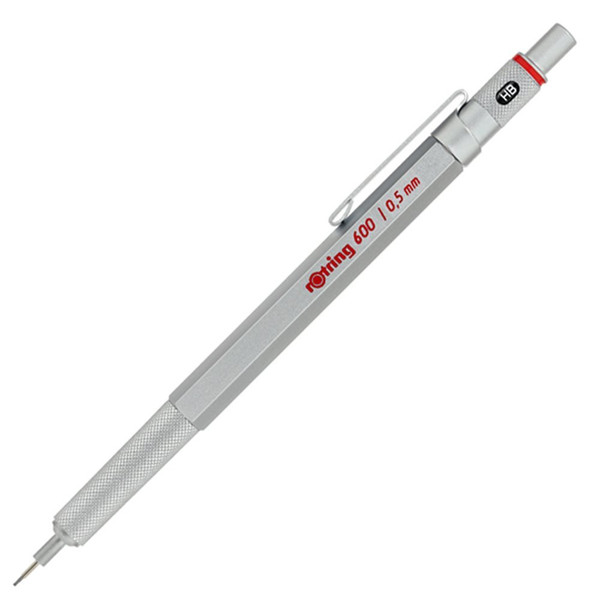 Rotring 1904445 Clip-on retractable ballpoint pen Cеребряный шариковая ручка