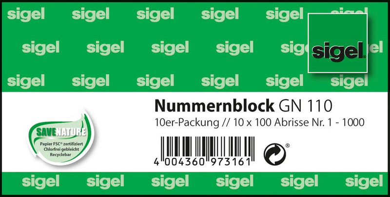 Sigel GN110 Geschäftsformular