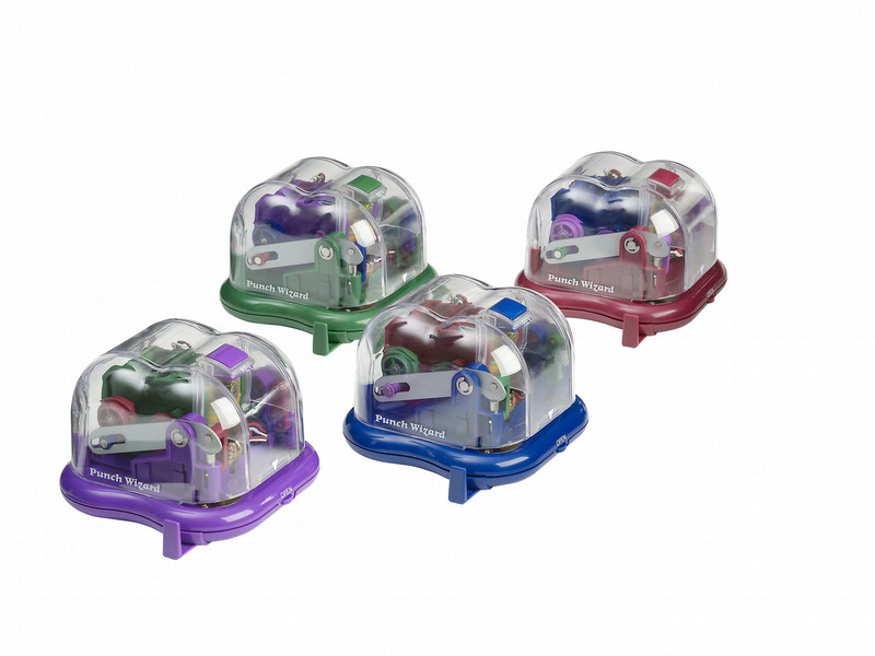 Rexel Wizard 2 Hole Electric Punch Assorted Colours