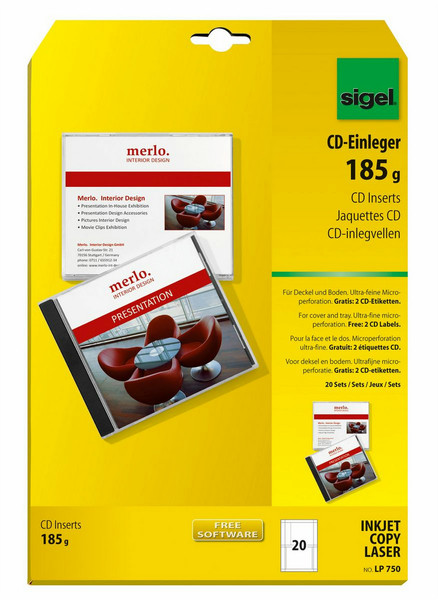 Sigel LP750 non-adhesive label