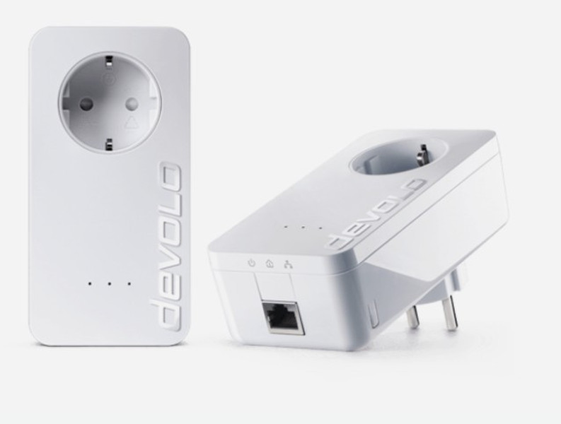 Devolo dLAN 650+ 1000Mbit/s Eingebauter Ethernet-Anschluss Weiß 2Stück(e) PowerLine Netzwerkadapter