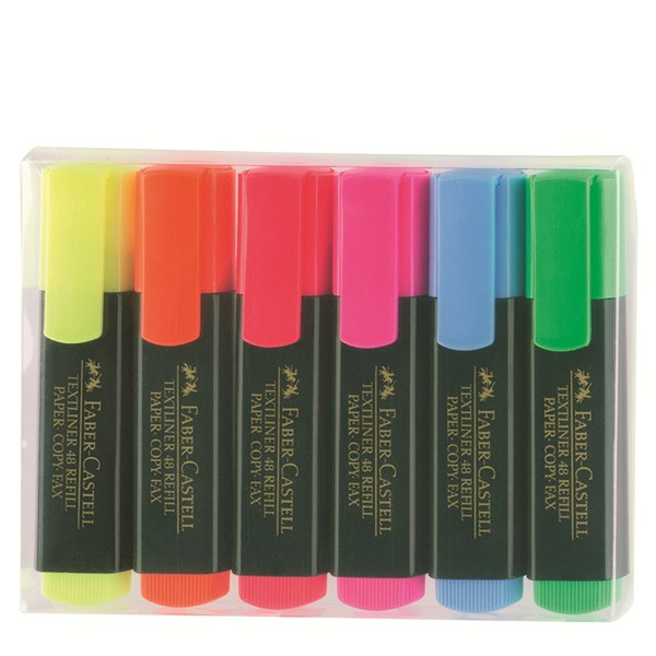 Faber-Castell TEXTLINER 48 Orange,Pink,Blue,Green,Red,Yellow 6pc(s) marker
