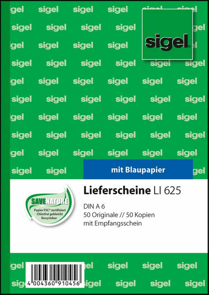 Sigel LI625 business form