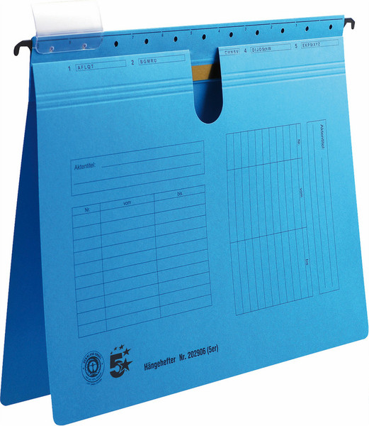 5Star 202906 A4 Carton Blue hanging folder