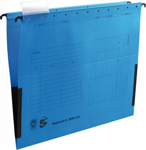 5Star 202981 A4 Carton Blue hanging folder