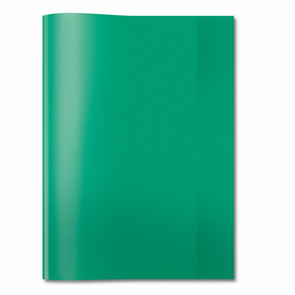 HERMA Exercise book cover PP A4 transparent/dark green magazine/book cover