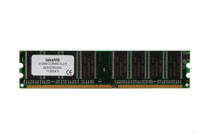 takeMS DDR 512Mb PC 3200 0.5GB DDR 400MHz memory module