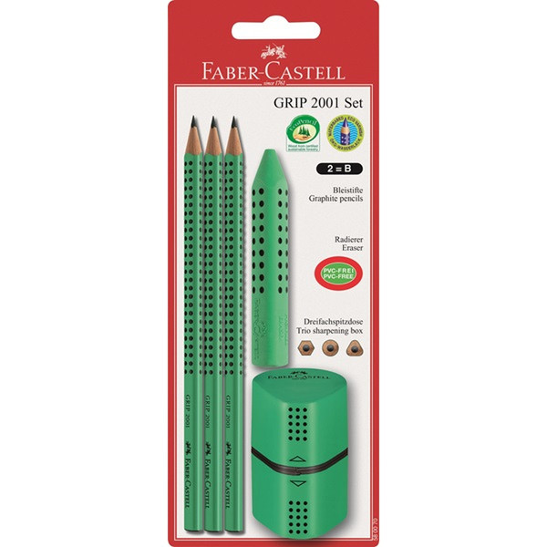 Faber-Castell GRIP 2001 3pc(s) graphite pencil