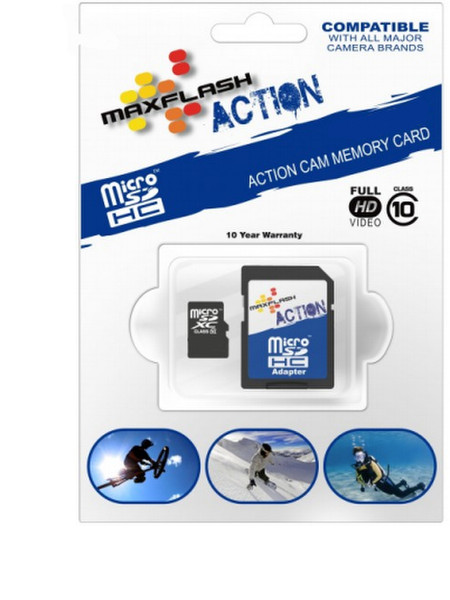 MaxFlash MS8GTFCL10M-R 8GB MicroSDHC Klasse 10 Speicherkarte