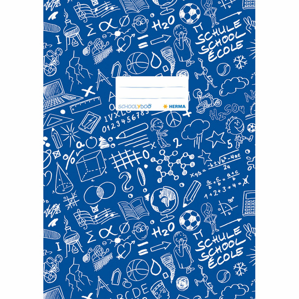 HERMA Exercise book cover A4 SCHOOLYDOO, dark blue magazine/book cover