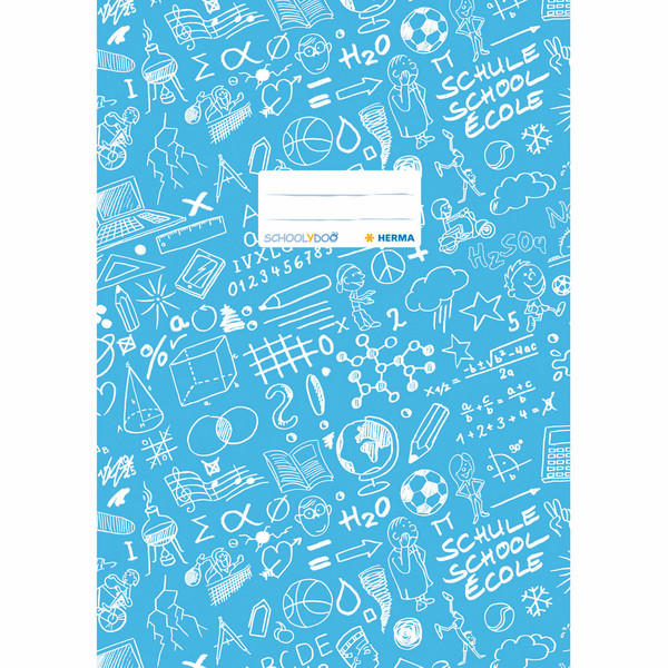 HERMA Exercise book cover A4 SCHOOLYDOO, light blue magazine/book cover