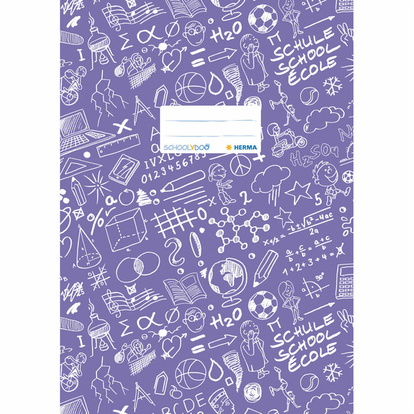 HERMA Exercise book cover A4 SCHOOLYDOO, violet magazine/book cover