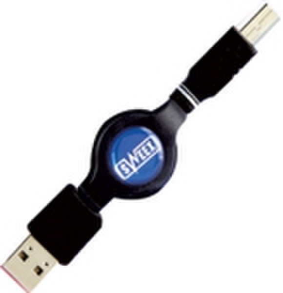 Sweex Retractable USB Cable AM/BM 0.8M 0.8м кабель USB