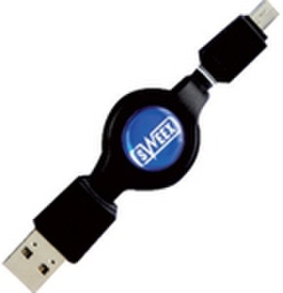 Sweex Retractable USB Cable AM/Mini 5p 0.8M 0.8м кабель USB
