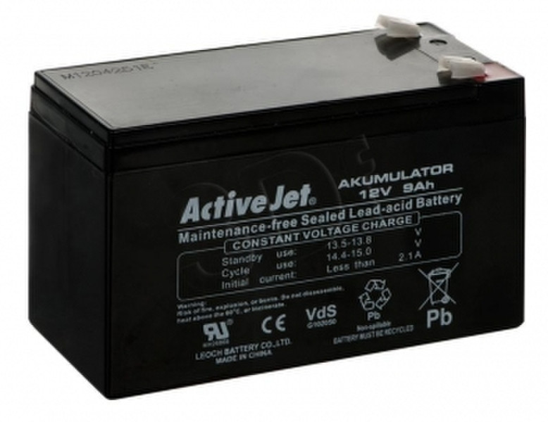 ActiveJet AJE-AK9 Герметичная свинцово-кислотная (VRLA) 9А·ч 12В UPS battery