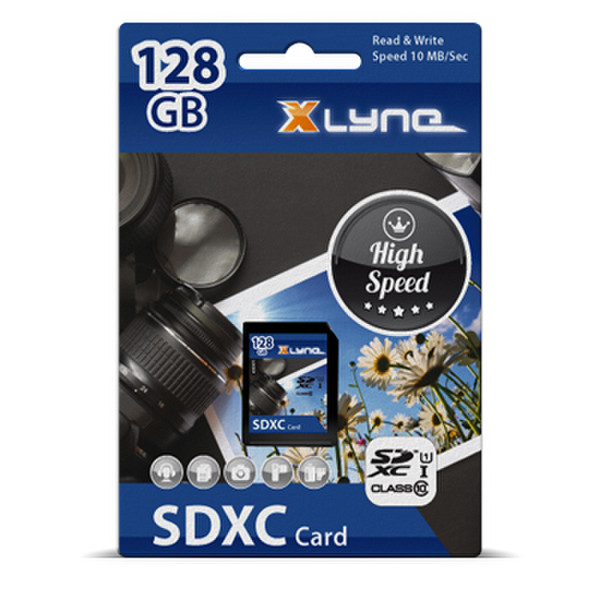 xlyne 128GB SDXC 128ГБ SDXC Class 10 карта памяти