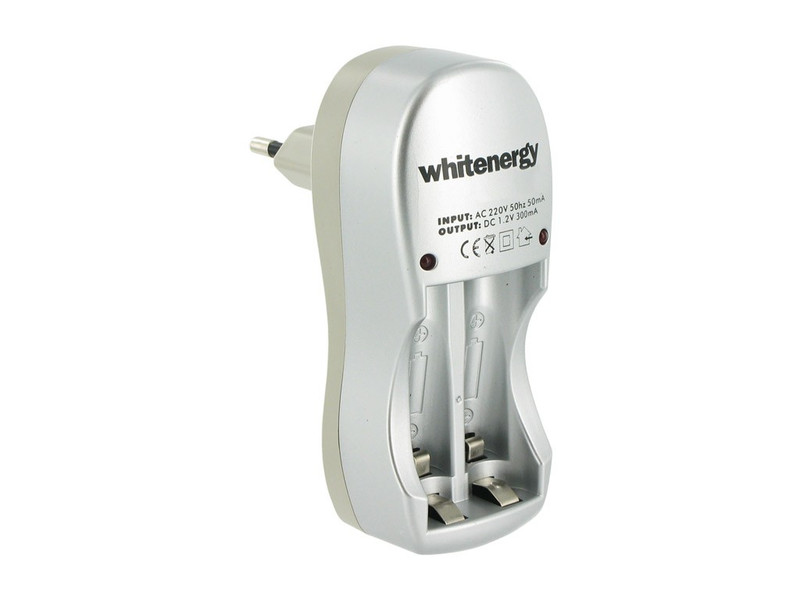Whitenergy 06073 Indoor Silver battery charger