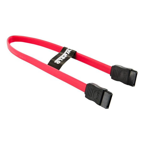 4World 08534 0.3m SATA II 7-pin SATA II 7-pin Red SATA cable