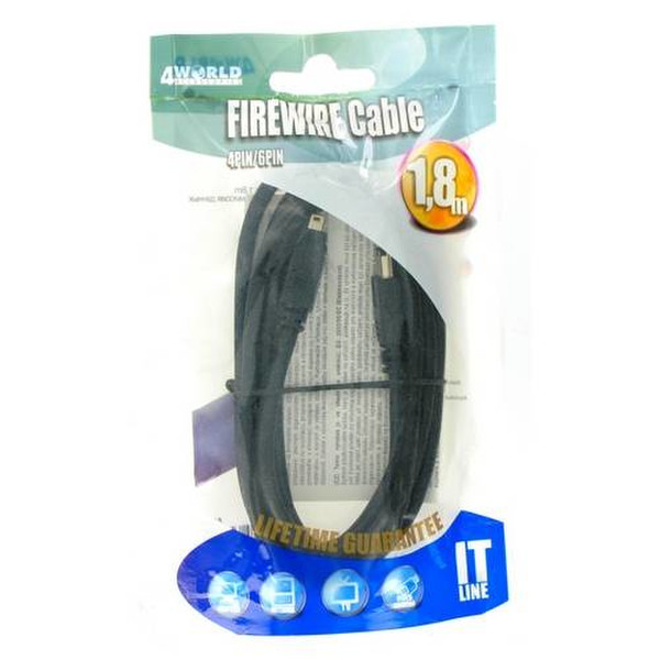 4World 04702 firewire cable