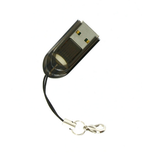 4World 05229 USB 2.0 Черный, Прозрачный устройство для чтения карт флэш-памяти