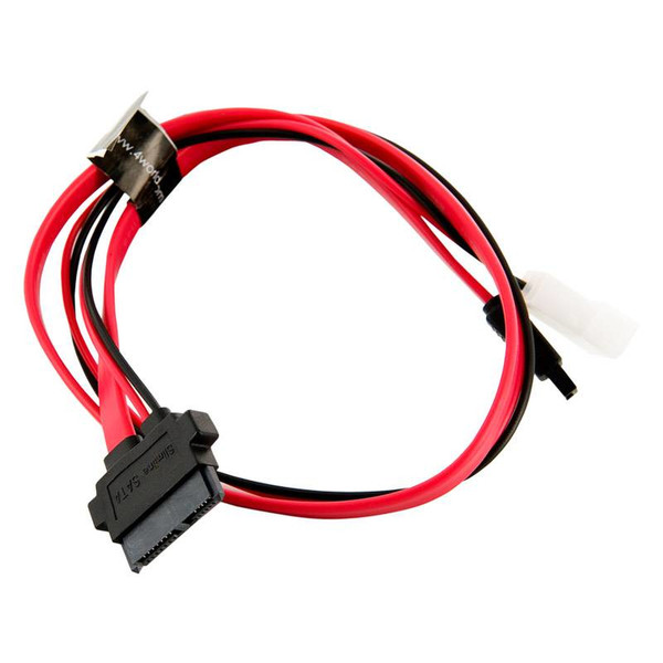 4World 08522 0.508м SATA 13-pin SATA 7-pin + 4-pin Molex Черный, Красный, Белый кабель SATA