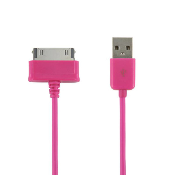 4World 07942 1m USB A Samsung 30-p Pink