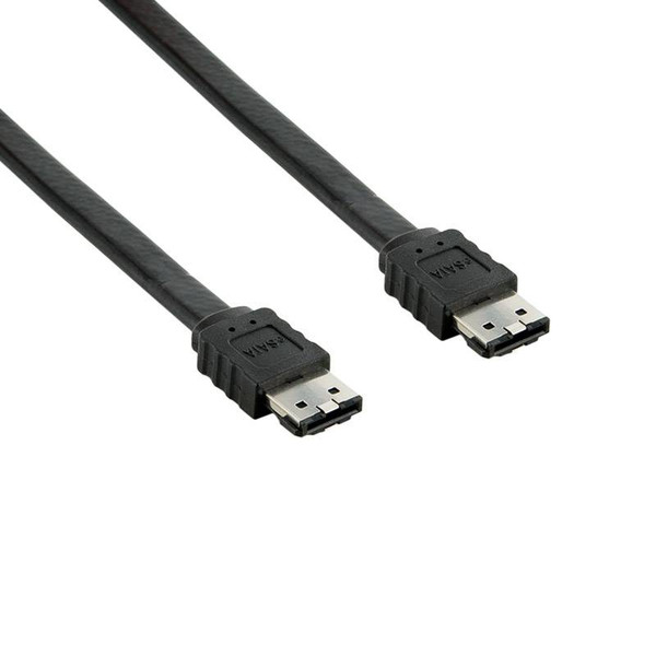 4World 06854 1m eSATA eSATA Black SATA cable