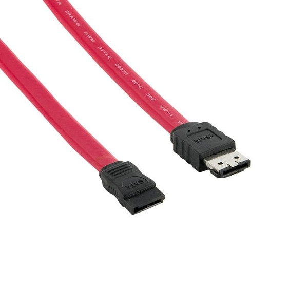 4World 06855 0.5m SATA 7-pin eSATA Red SATA cable