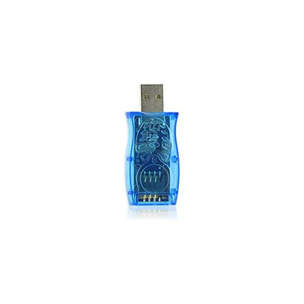 4World 06149 USB Синий устройство для чтения карт флэш-памяти