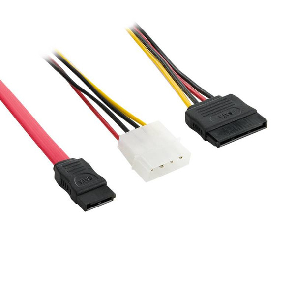 4World 06121 0.5m Red SATA cable