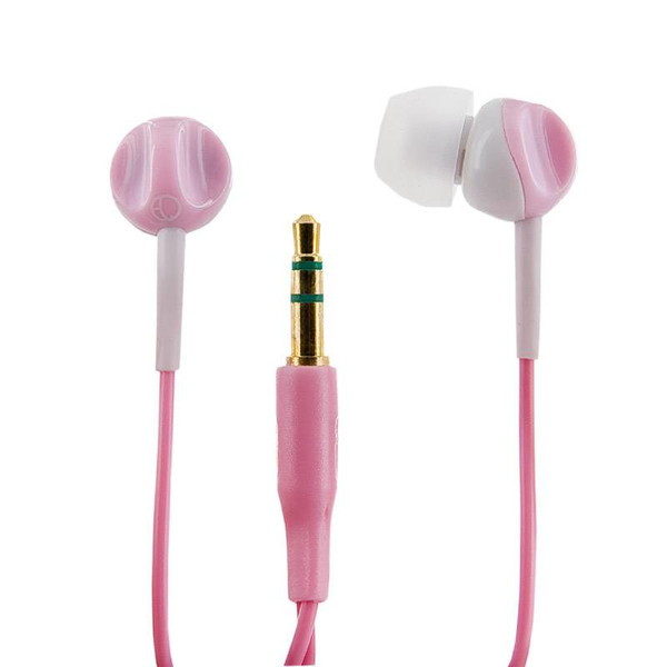 4World 08488 Intraaural In-ear Pink,White headphone
