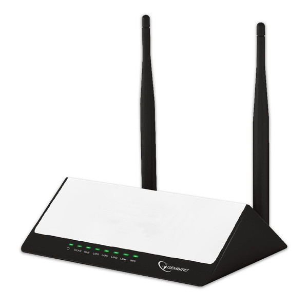 Gembird WNP-RT-001 Single-band (2.4 GHz) Fast Ethernet Black,White wireless router