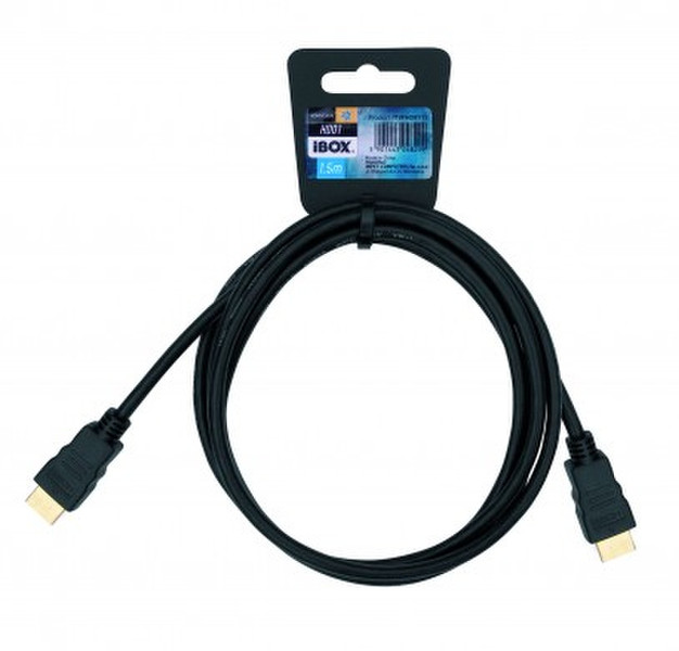 iBox ITVFHD01 1.8м HDMI HDMI Черный HDMI кабель
