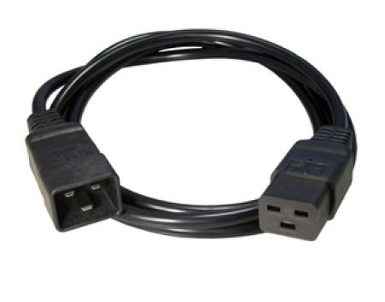 Gembird PC-189-C19 1.5m C19 coupler C20 coupler Black power cable
