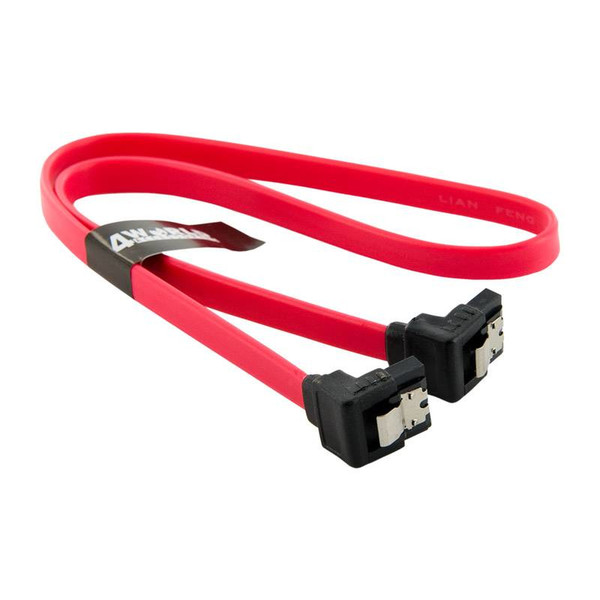 4World 0.45m SATA III 0.457м SATA III 7-pin SATA III 7-pin Красный кабель SATA