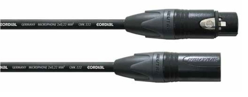 Cordial CPM 7.5 FM 7.5м XLR (3-pin) XLR (3-pin) Черный