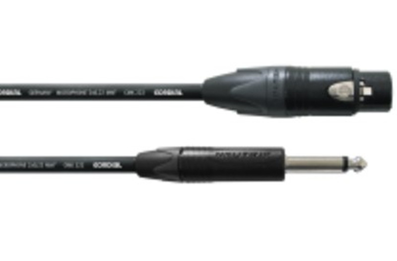 Cordial CPM 5 FP 5m XLR (3-pin) 6.35mm Schwarz Audio-Kabel