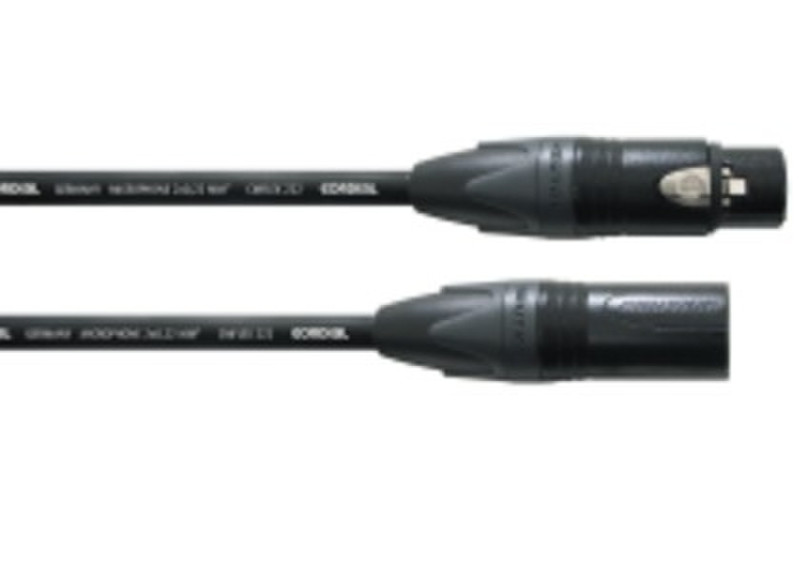 Cordial CPM 20 FM-FLEX 20m XLR (3-pin) XLR (3-pin) Black