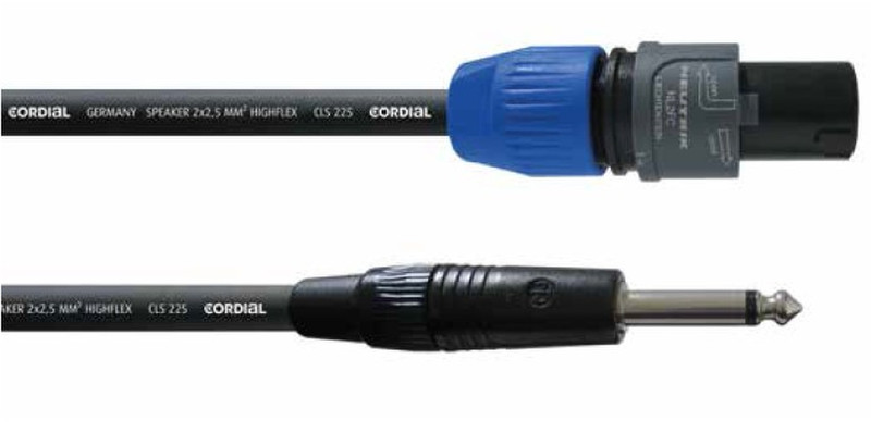 Cordial CPL 5 LP 25 5m Speakon 6.35mm Schwarz, Blau, Grau Audio-Kabel