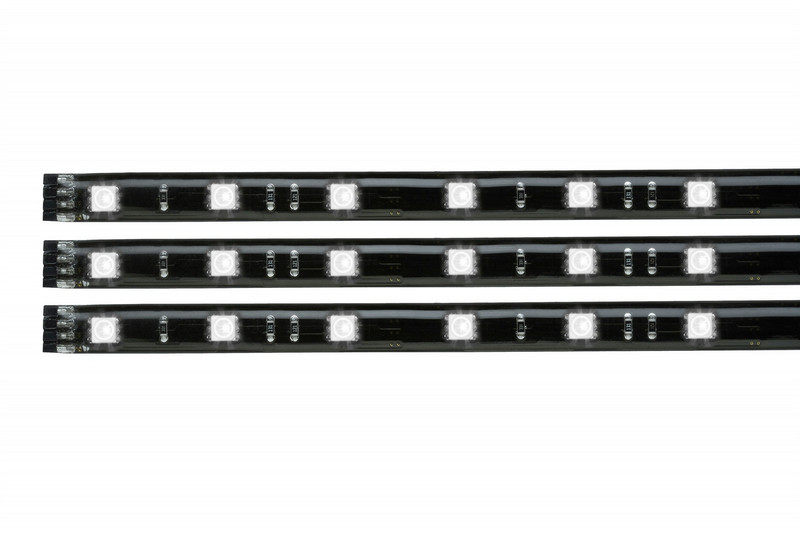 Paulmann YourLED strip set, 3x97 cm, RGB black, clear-coated