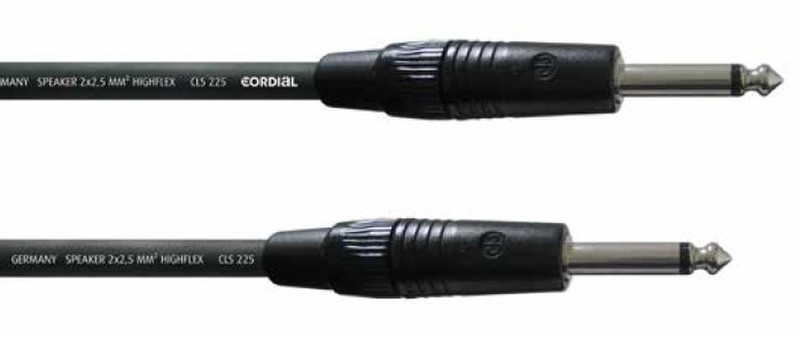 Cordial CPL 10 PP 25 10m 6.35mm 6.35mm Schwarz Audio-Kabel
