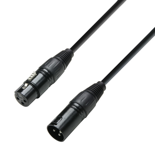adam hall K3DMF0050 0.5м XLR (3-pin) XLR (3-pin) Черный аудио кабель