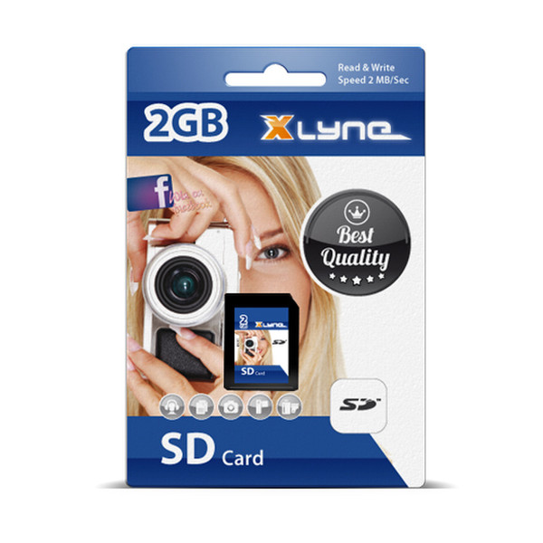 xlyne SD 2 GB 2GB SD memory card