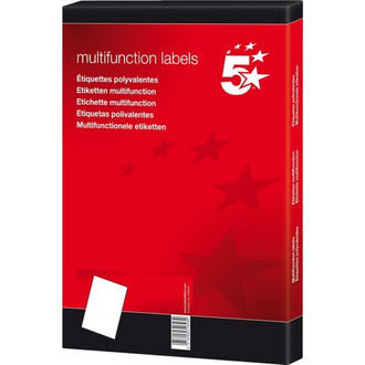 5Star 928946 Weiß Druckeretikett
